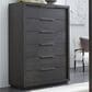 Urban Home Oxford 6-Drawer Chest in Basalt Grey, , large