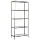 Ashley Ryandale 5-Shelf Bookcase in Antiqued Pewter and Clear, , large