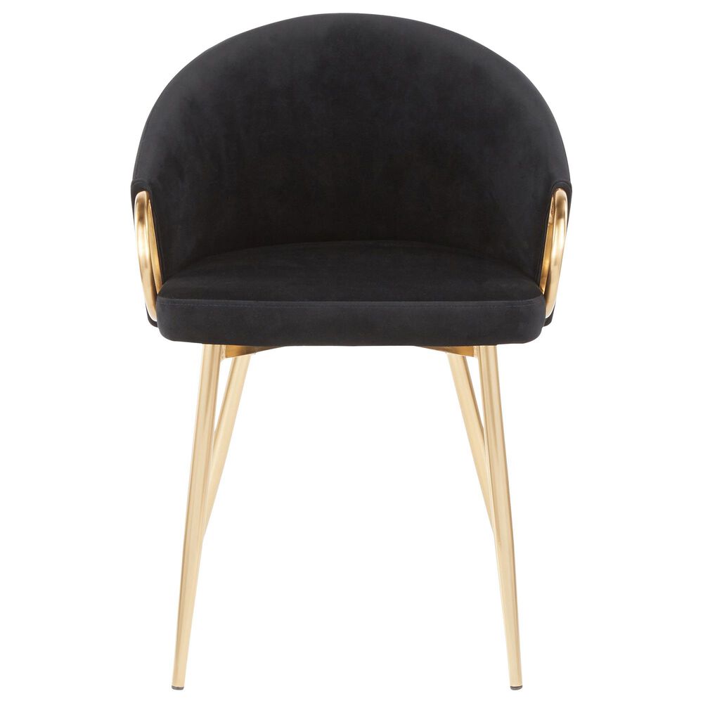 Lumisource Claire Chair in Black Velvet, , large