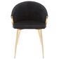 Lumisource Claire Chair in Black Velvet, , large