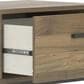 Ashley Deanlow 1-Drawer Nightstand in Honey Brown and Dark Pewter, , large