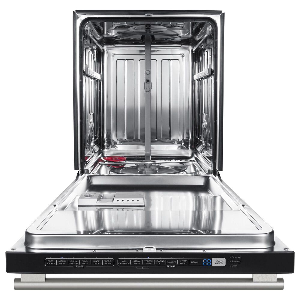 Forno Pozzo 24" Built-In Tall Tub Top Control Dishwasher with 49 dBA in Black, , large
