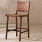 Jennifer Taylor Home Andre 26" Counter Stool with Pecan Brown Cushion in Natural Brown, , large