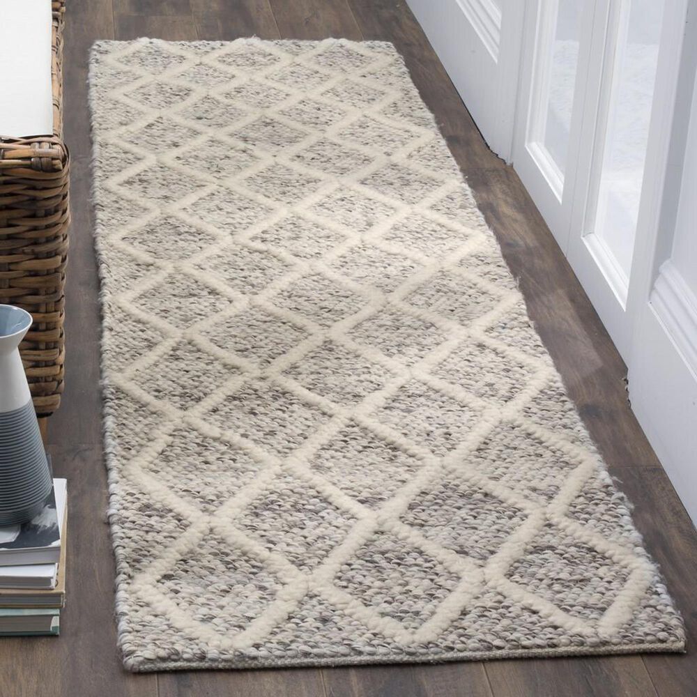 Safavieh Natura NAT711A 2&#39;3&quot; x 8&#39; Ivory and Stone Runner, , large