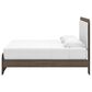 Ashley Kendanport King Platform Upholstered Bed in Brown and White, , large