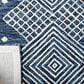 Safavieh Micro-Loop MLP171M 4" x 6" Blue and Ivory Area Rug, , large