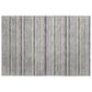 Dalyn Rug Company Soft Essentials Striped Pewter 1"8" x 2"6" Indoor/Outdoor Area Rug, , large