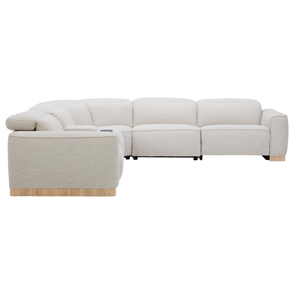 Interlochen 6-Piece Leather Reclining Sectional with Power Headrests, , large