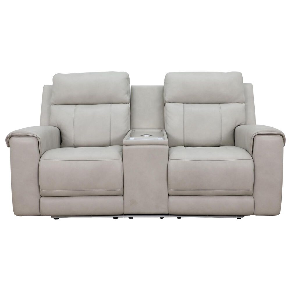 Somerset Home Harbour Power Reclining Loveseat in Caruso Light Grey, , large