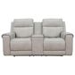 Somerset Home Harbour Power Reclining Loveseat in Caruso Light Grey, , large