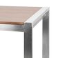 Lumisource Fuji Counter Table in Walnut/Stainless Steel, , large
