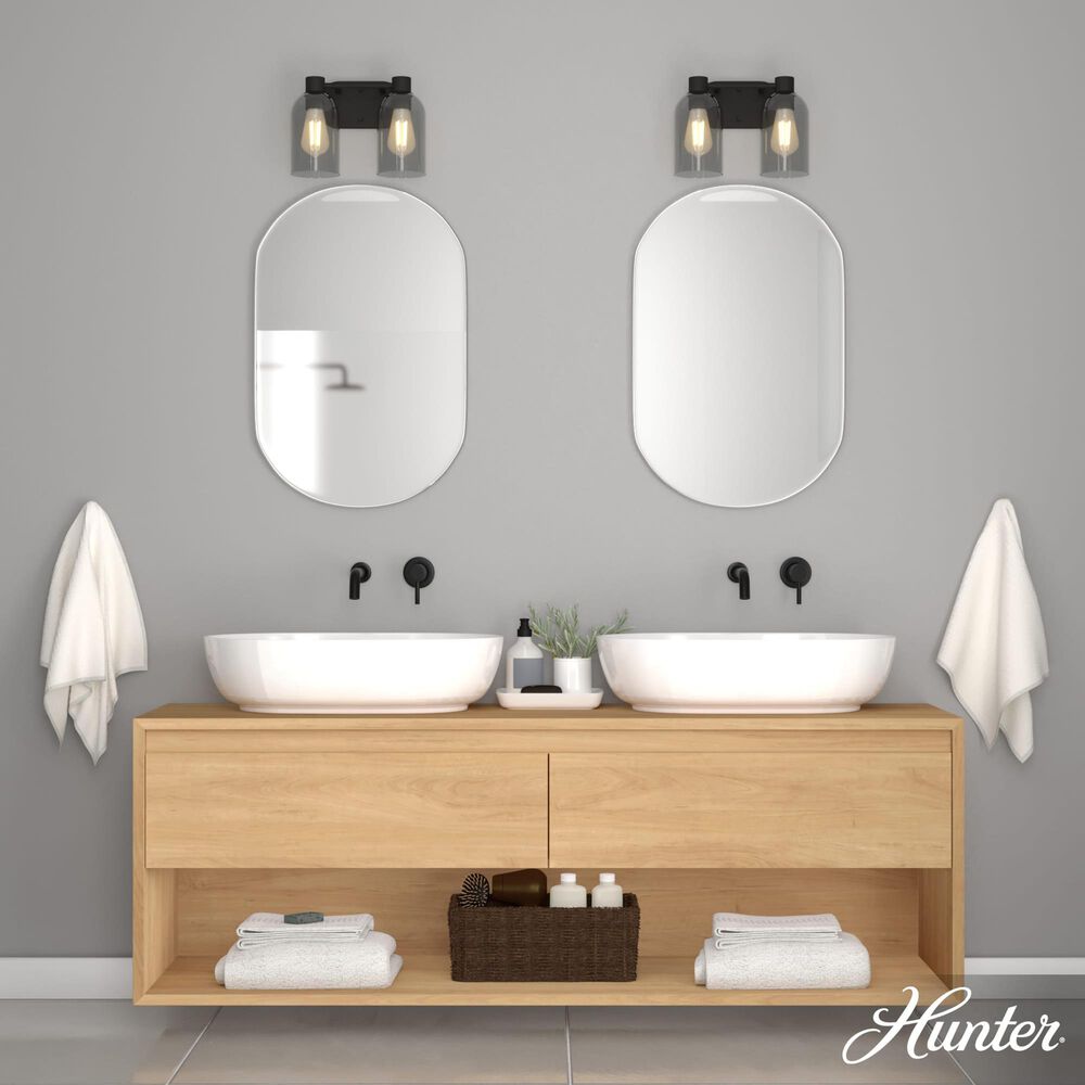 Hunter Lochmeade 2-Light Vanity in Natural Iron, , large