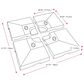 CorLiving Deluxe Patio Base in Dark Grey, , large
