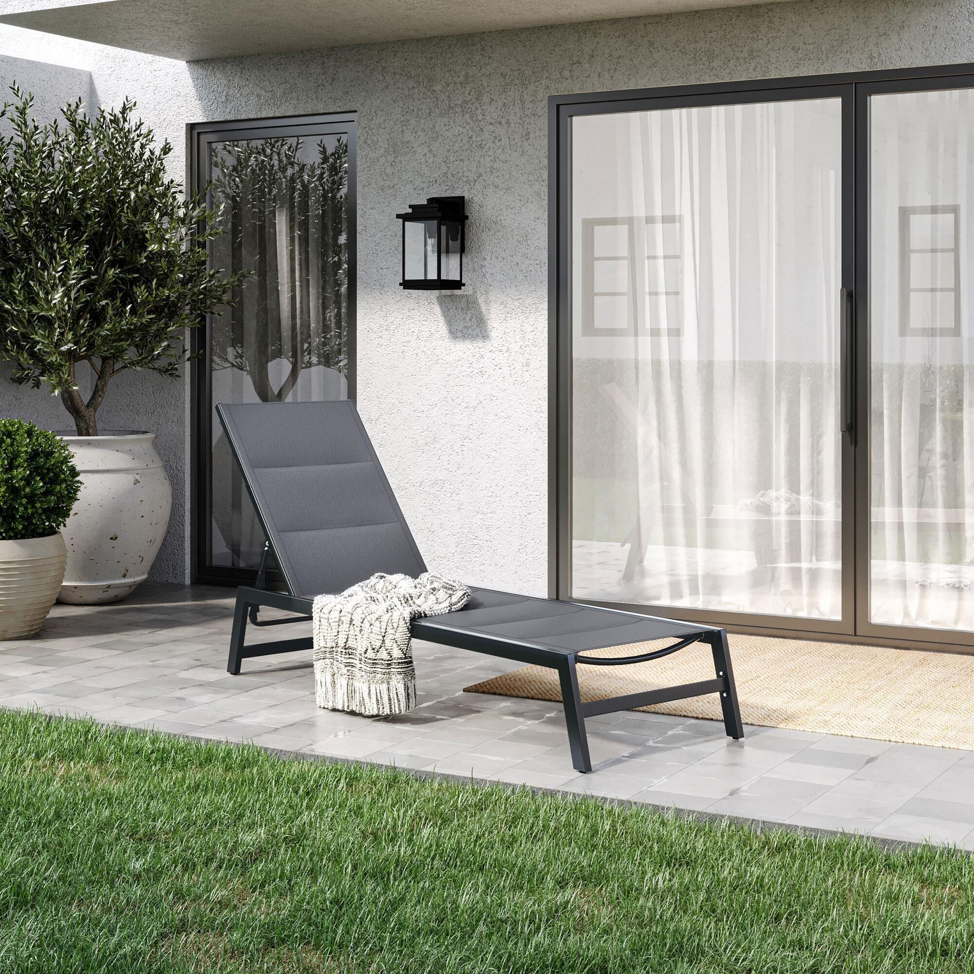 Reclining lounger sales outdoor