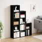 HOMLUX 2-Tier Open Shelf Bookcase in Blackwood, , large