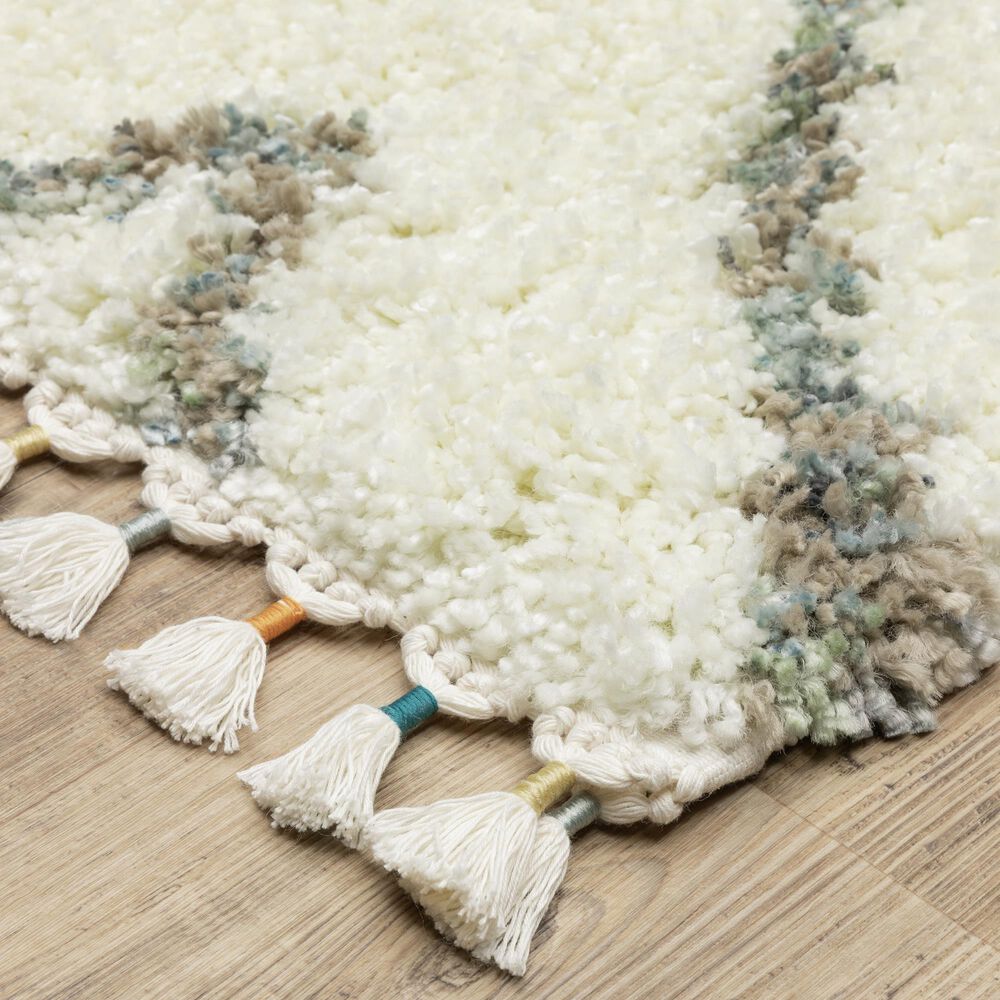 Oriental Weavers Axis AX03A 2&#39;3&quot; x 7&#39;6&quot; Ivory Runner, , large