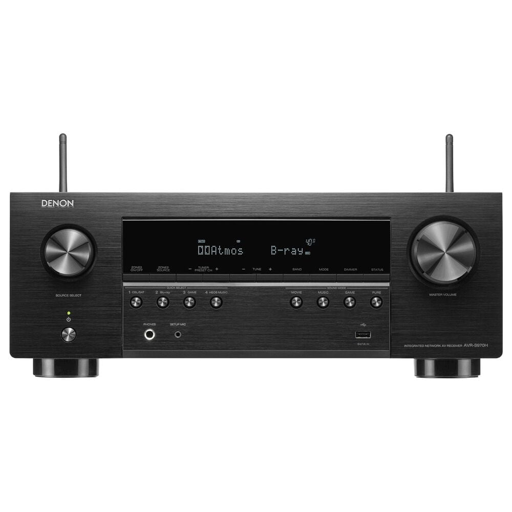 Denon 90W 7.2-Channel AV Receiver in Black, , large