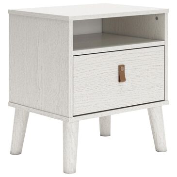 Ashley Aprilyn 1-Drawer Nightstand in White, , large