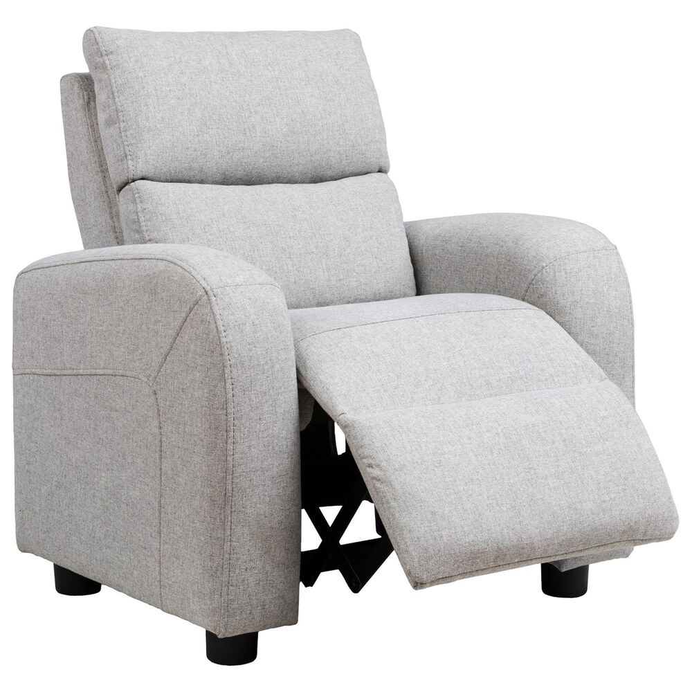 Eastern Shore Jordan Kids Push Back Recliner in Fog, , large