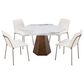 37B Balos Hexagonal Dining Table in Chanelle and Bronze - Table Only, , large