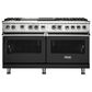 Viking Range 4.7 Cu. Ft. Freestanding Dual Fuel Range with Convection in Black and Stainless, , large