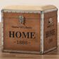 Baxton Studio Violetta Storage Trunk Ottoman in Light Brown, , large