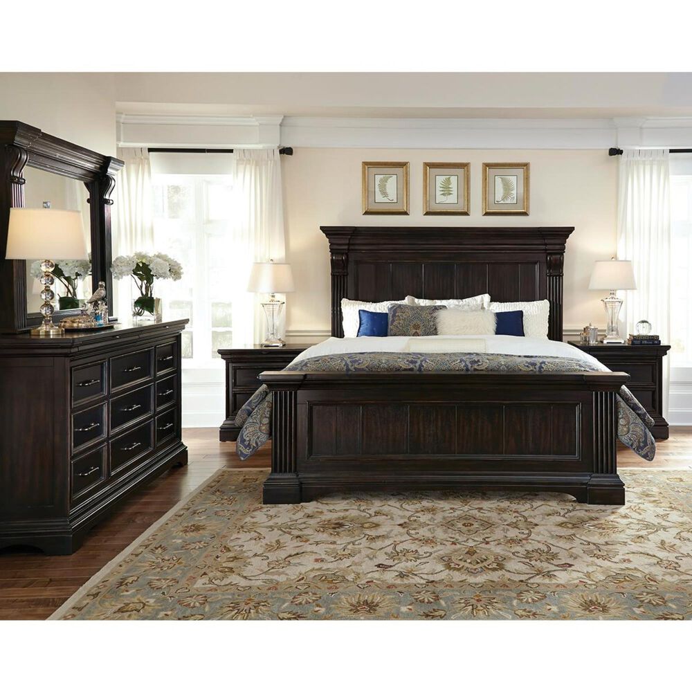 Chapel Hill Caldwell Queen Bed Panel in Dark Expresso, , large