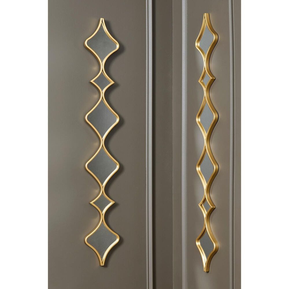 Ashley Harriswood Accent Wall Mirror in Gold (Set of 2), , large