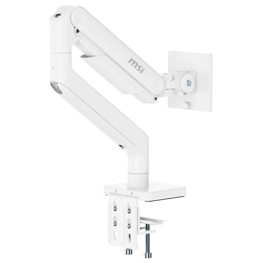 MSI Single-Arm Monitor Mount for 17 to 49" Displays in Matte White, , large