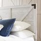 Ashley Shawburn Queen Platform Bed in White and Dark Charcoal Gray, , large