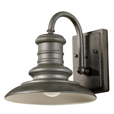 Murray Feiss Redding Station1 Light 10" Wall Lantern in Tarnished Silver, , large