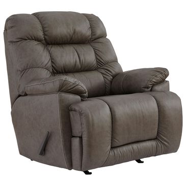 Signature Design by Ashley Renbuen Big and Tall Rocker Recliner in Smoke, , large