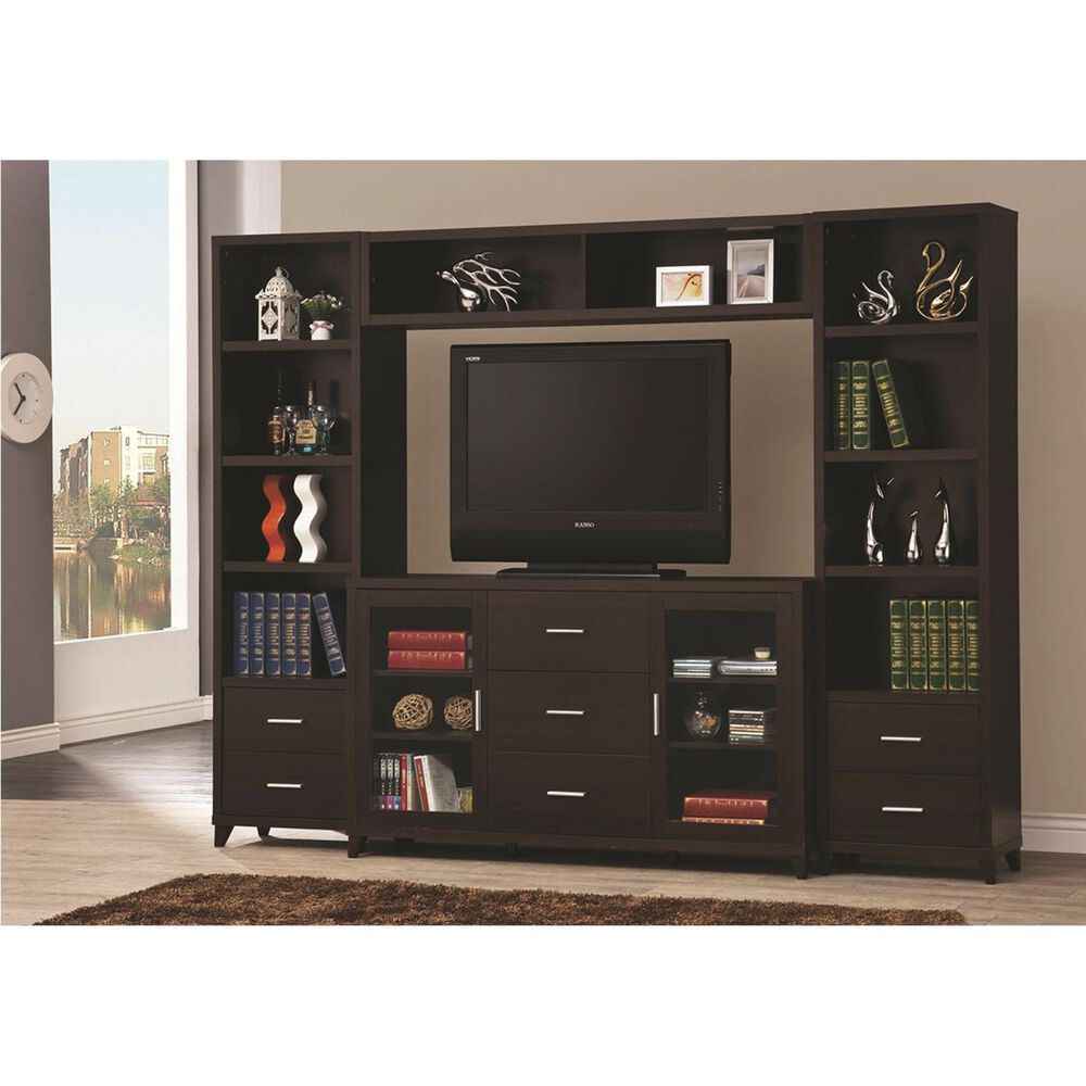 Pacific Landing TV Console in Cappuccino, , large