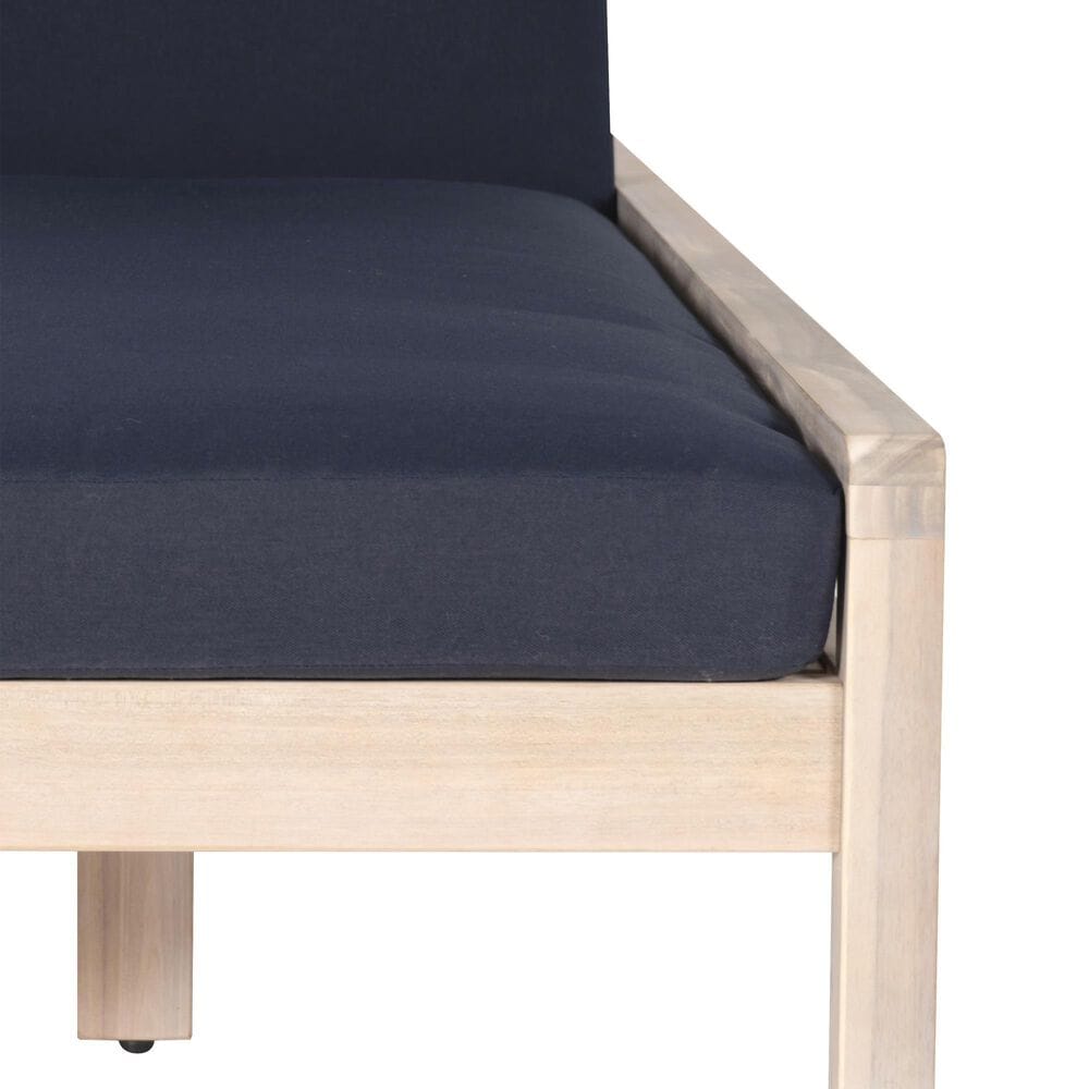 Linon Home Decor Teagon Patio Chaise Lounger in Beige, , large