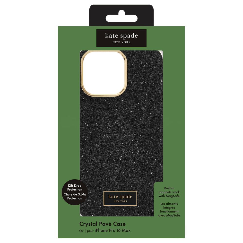 Kate Spade Crystal Pave Magsafe Case for Apple iPhone 16 Pro Max in Nightfall, , large