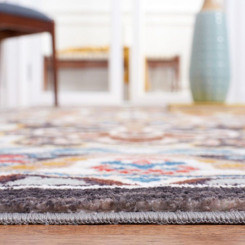 Safavieh Riviera 2&#39;2&quot; x 9&#39; Beige and Charcoal Runner, , large