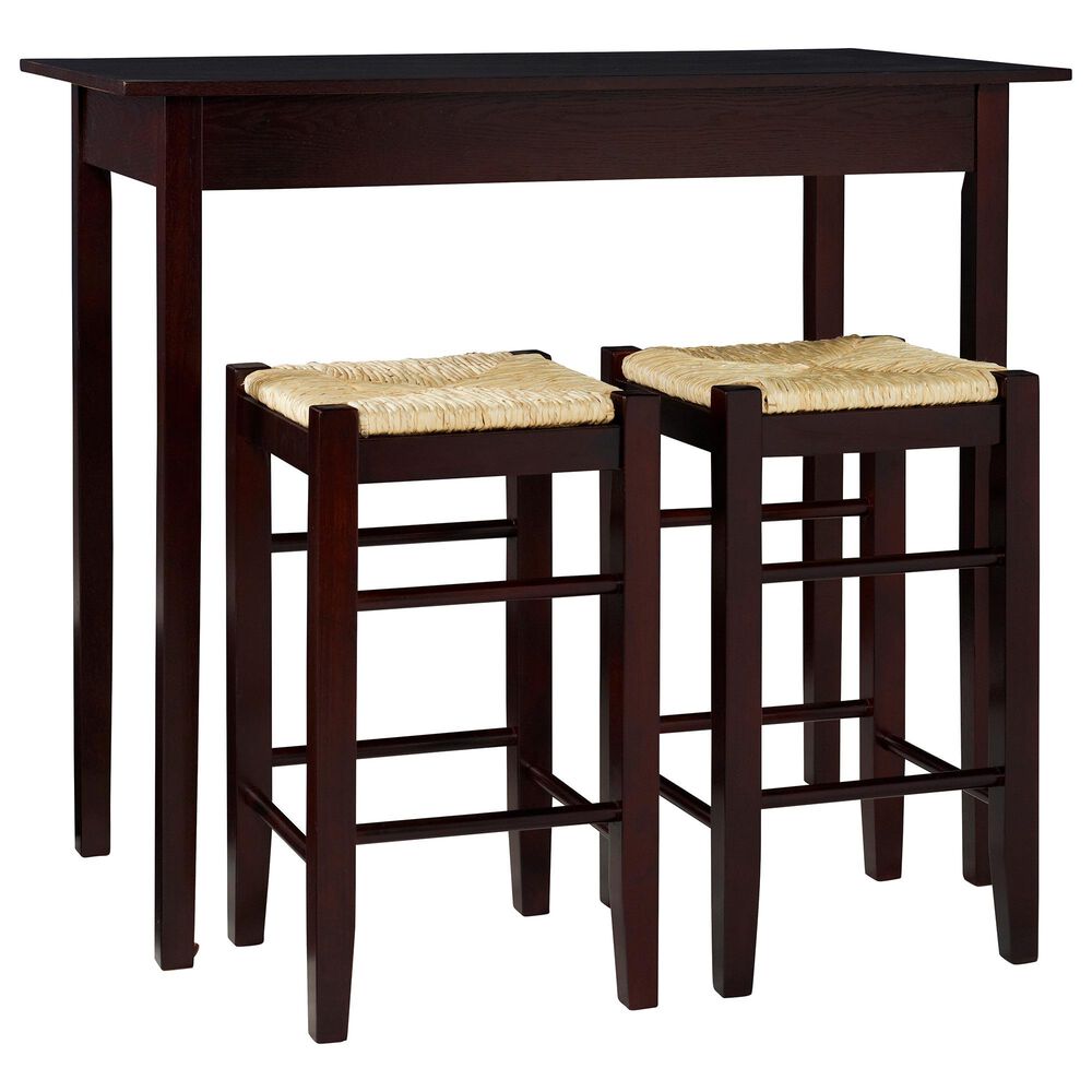 Linden Boulevard Marnie Tavern Pub Table Set in Espresso, , large