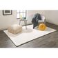Feizy Rugs Luxe Velour White 3" x 5" Area Rug, , large