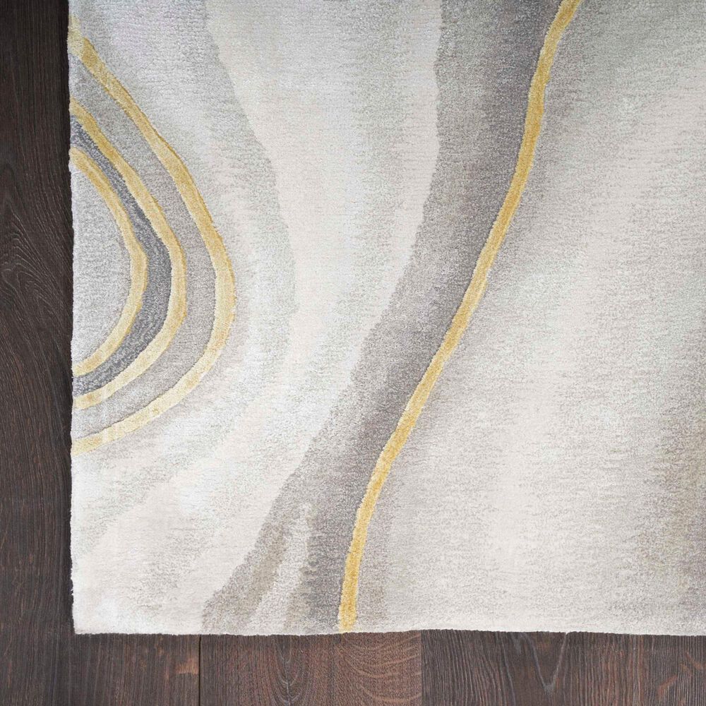 Nourison Prismatic Charcoal and Grey 2&#39; x 3&#39; Area Rug, , large