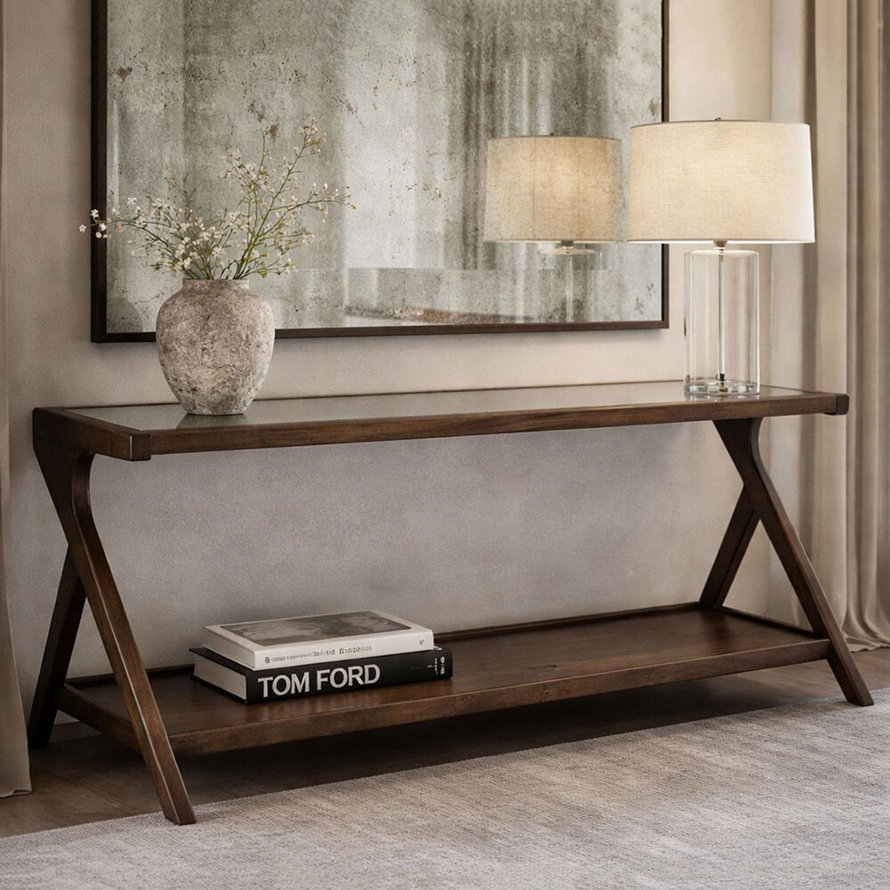 Porter Designs Canberra Console Table in Walnut, , large