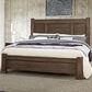 Viceray Collections Crafted Oak Queen Poster Bed in Aged Grey, , large