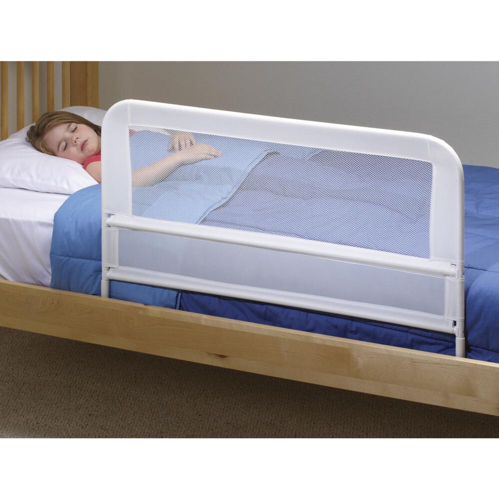 Little Dreamer Children's Mesh Bed Rail in White, , large