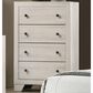 Hearth and Haven 4-Drawer Storage Tall Chest in White Washed, , large