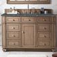 James Martin Vanities Bristol 48" Single Bathroom Vanity in Whitewashed Walnut with 3 cm Parisien Bleu Quartz Top and Rectangular Sink, , large