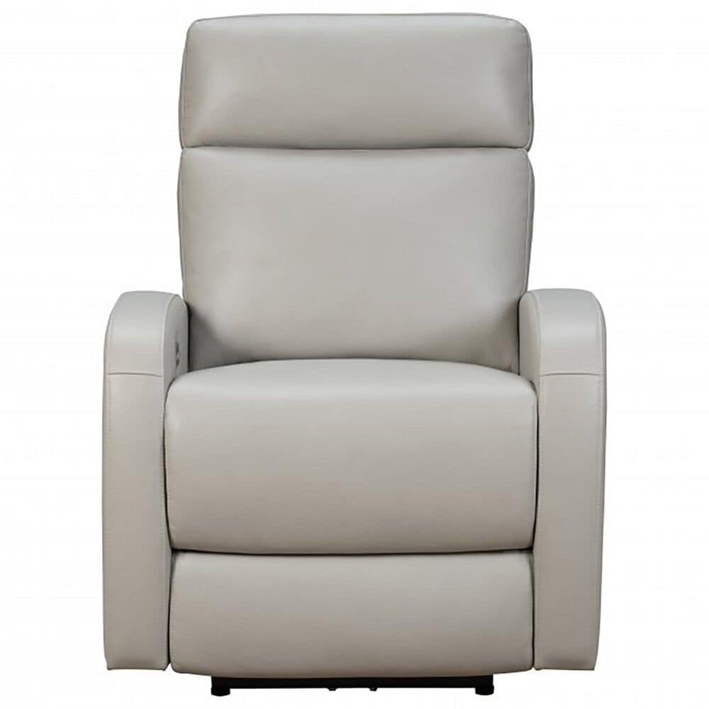 Barcalounger Levi Leather Power Recliner with Power Headrest in Bentley Dove, , large