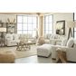 Ashley Maggie Stationary Loveseat in Birch, , large