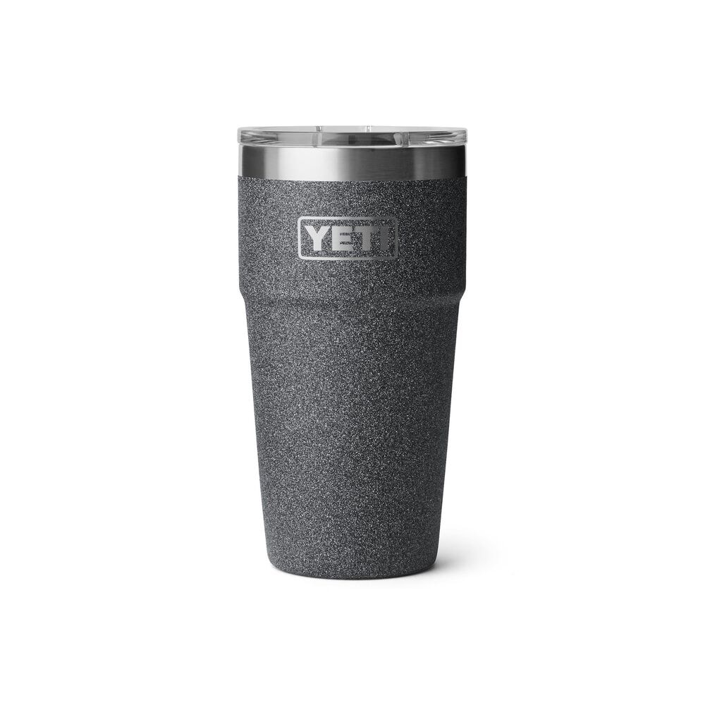 YETI Rambler 16 Oz Stackable Cup with MagSlider Lid in Black Stone, , large