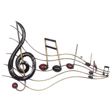 Maple and Jade 18" x 26" Wall Decor in Black, Cherry Red and Golden Brown, , large