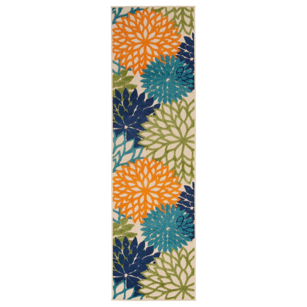 Nourison Aloha ALH05 2"3" x 10" Multicolor Indoor/Outdoor Runner, , large