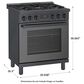 Bosch 30" Freestanding Gas Range in Black Stainless Steel, , large